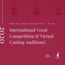 Final Days to Apply: Virtual Intl Vocal Comp & Casting all-in-one!