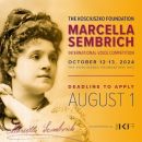 2024 Kosciuszko Foundation Marcella Sembrich International Voice Competition: apply now!