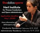 2021 Linda and Mitch Hart Institute of Women Conductors (HIWC) at The Dallas Opera: Apply Now!